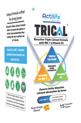 TRICAL CHEWABLE TABLETS 15`S.